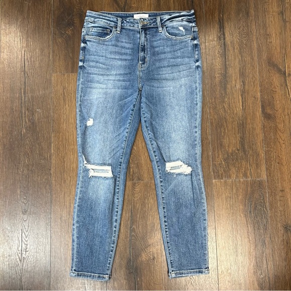 Carly Jean Los Angeles Logan High Waisted Skinny Jean SZ 13 - Picture 3 of 6